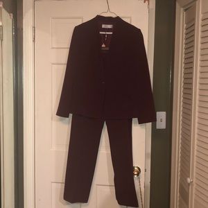 Tahari Burgundy Suit